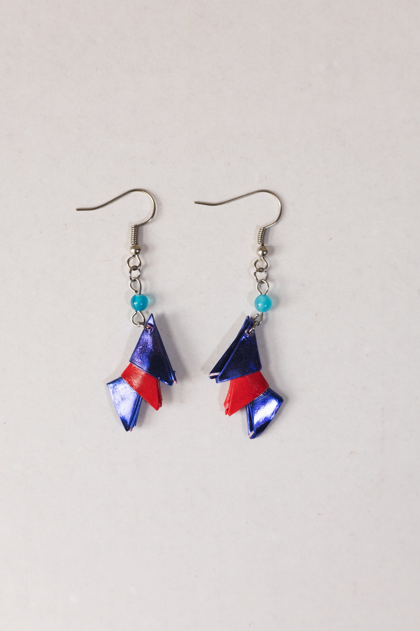 Three Triangles Origami Earrings