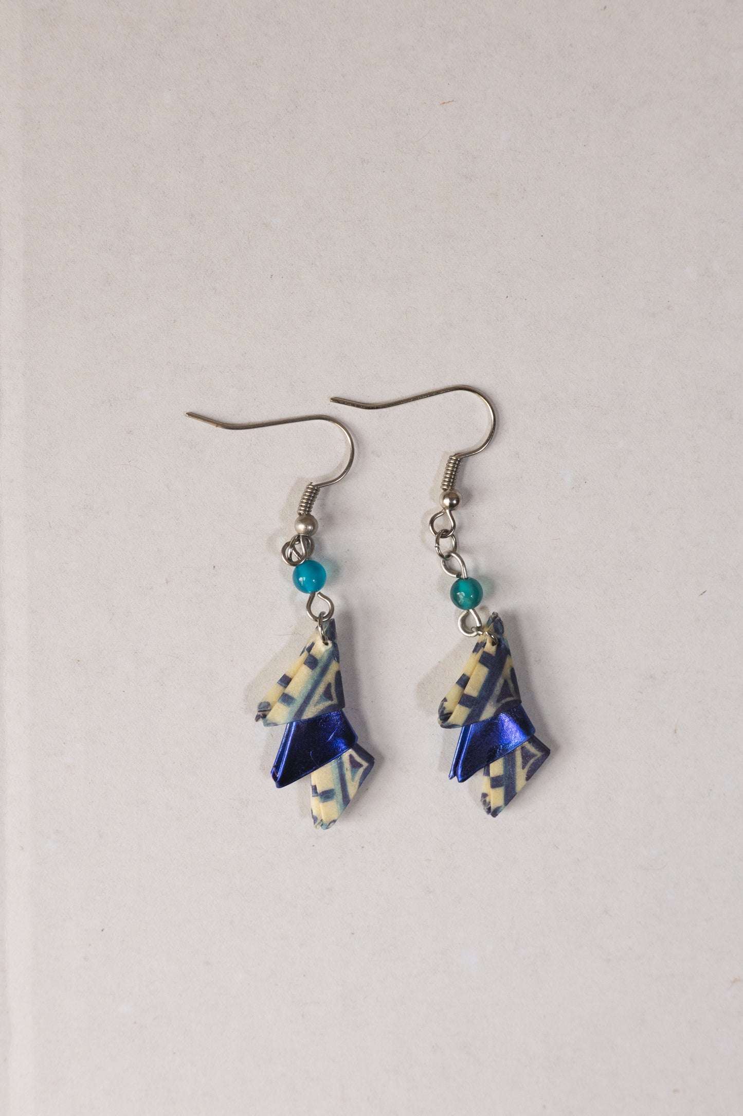 Three Triangles Origami Earrings