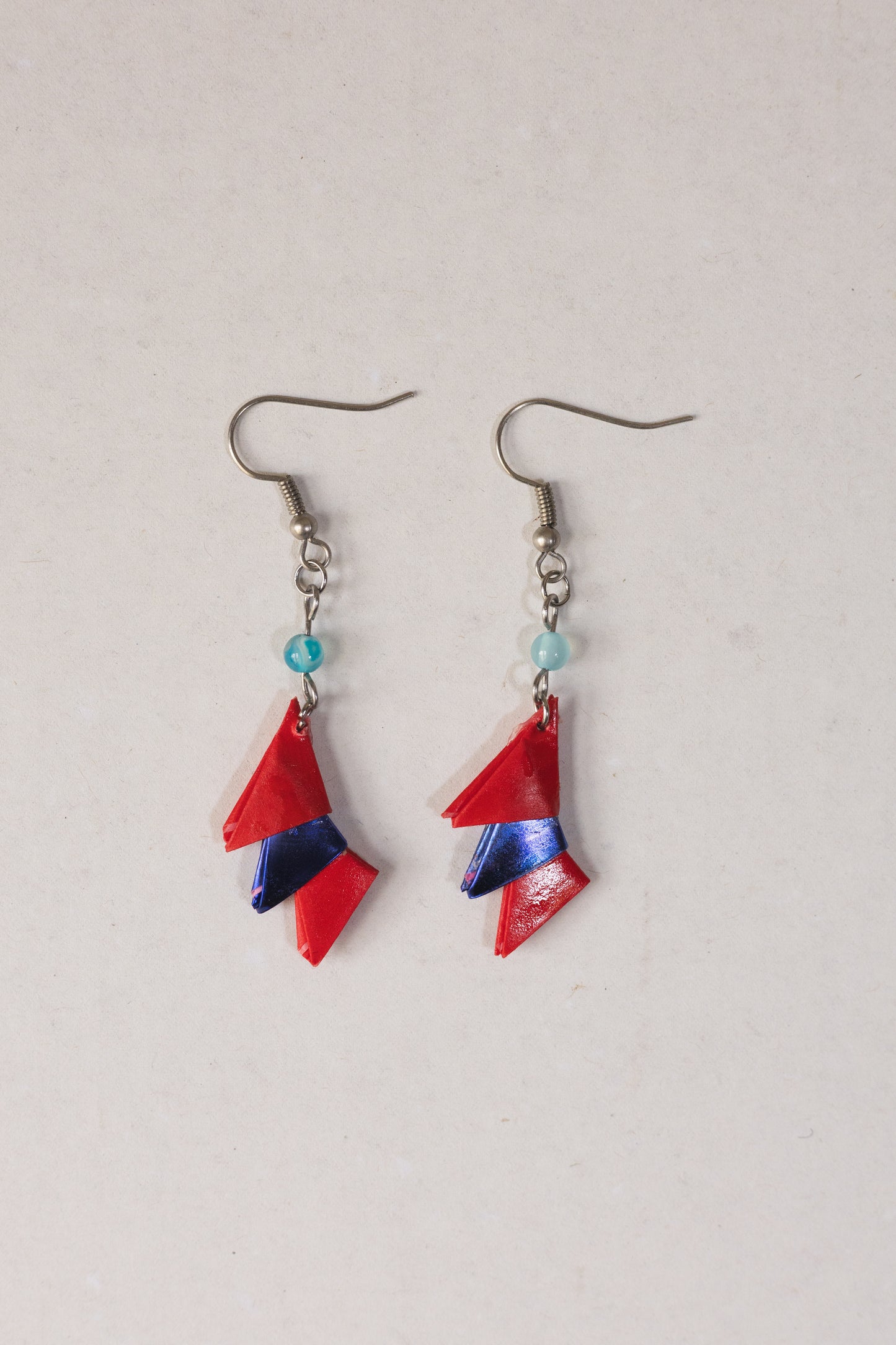 Three Triangles Origami Earrings