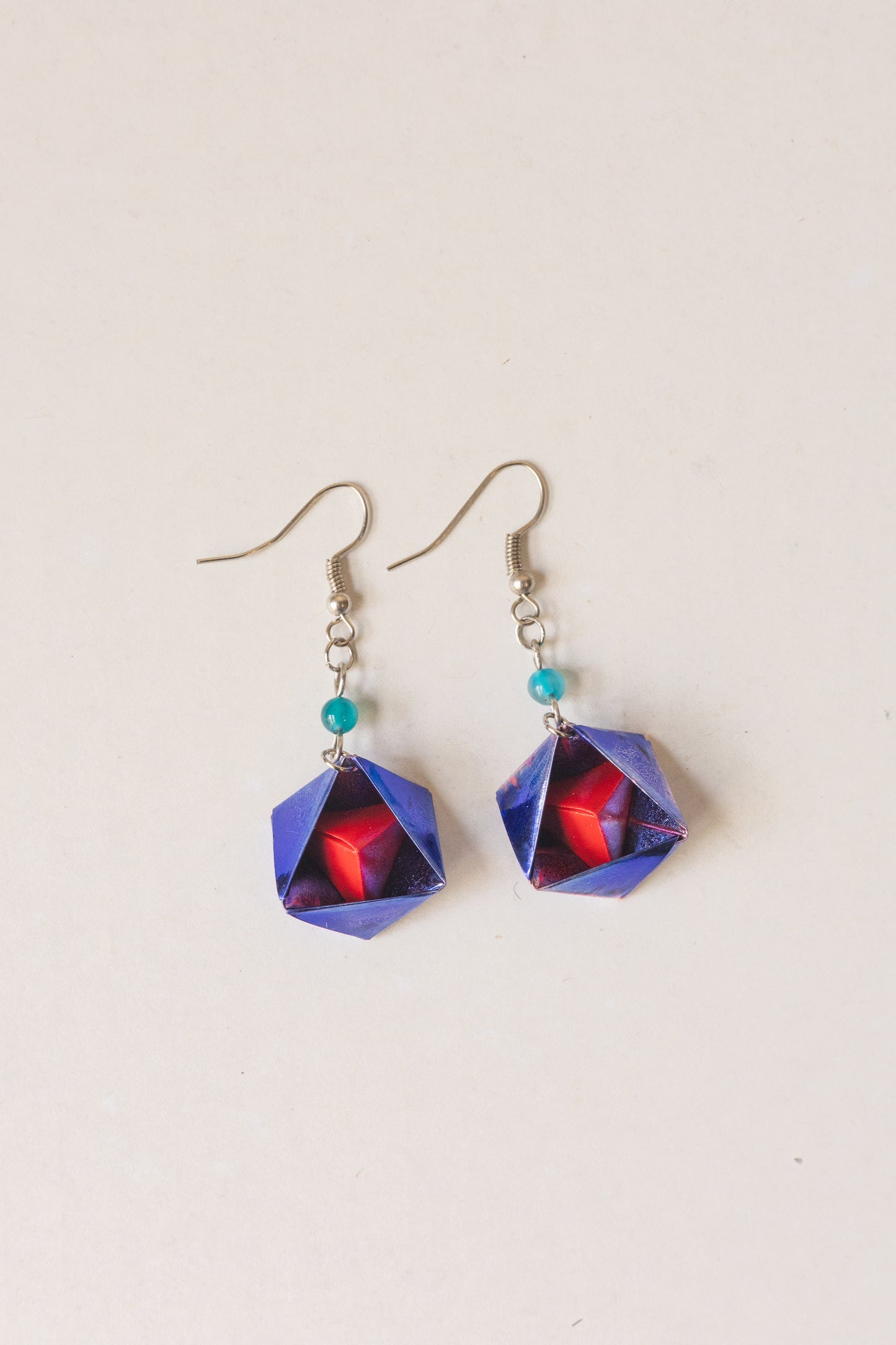 Pyramid Origami Earrings