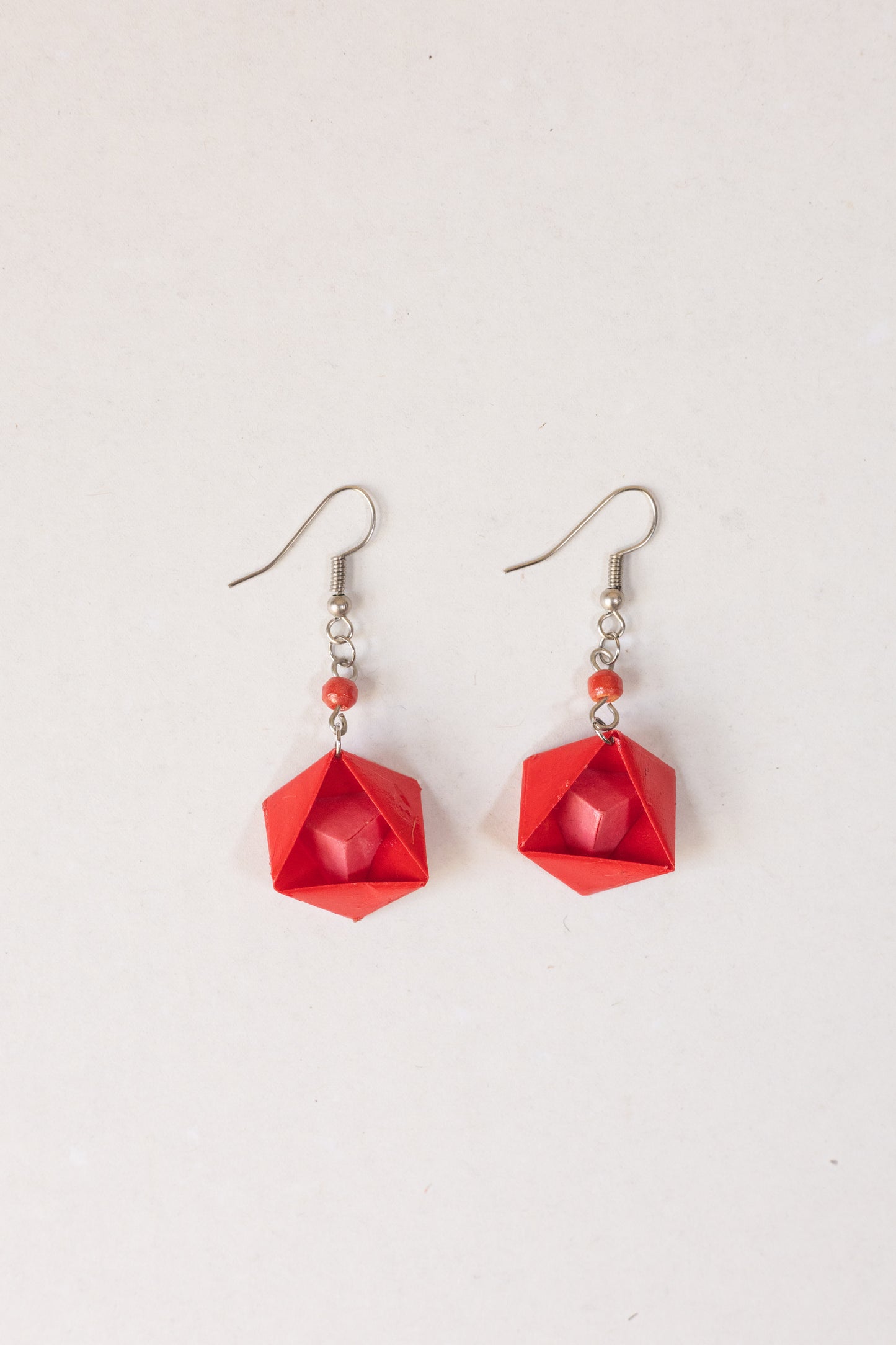 Pyramid Origami Earrings