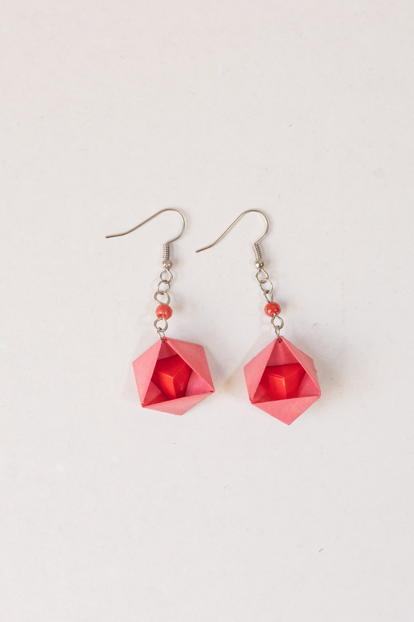 Pyramid Origami Earrings