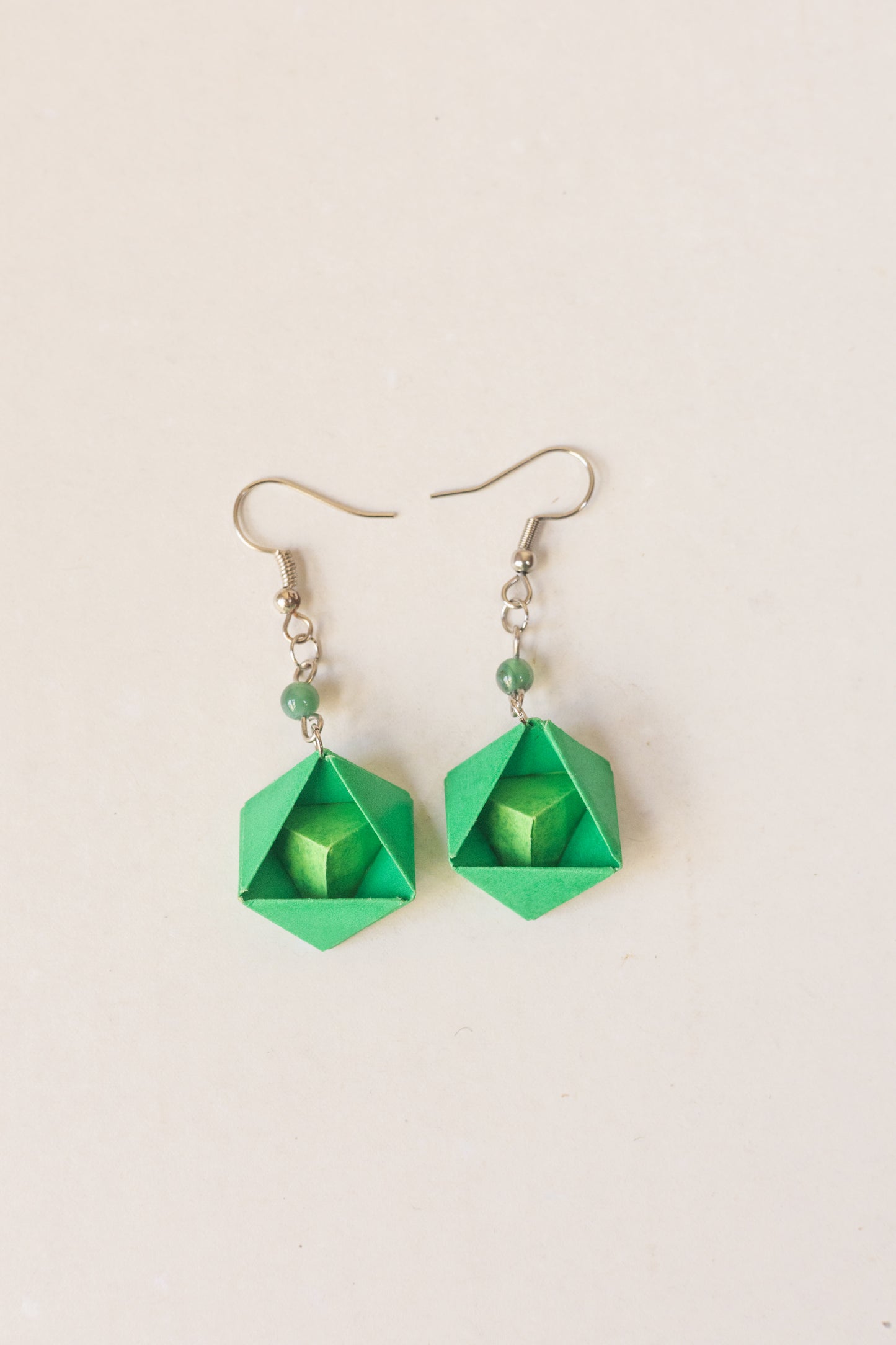 Pyramid Origami Earrings