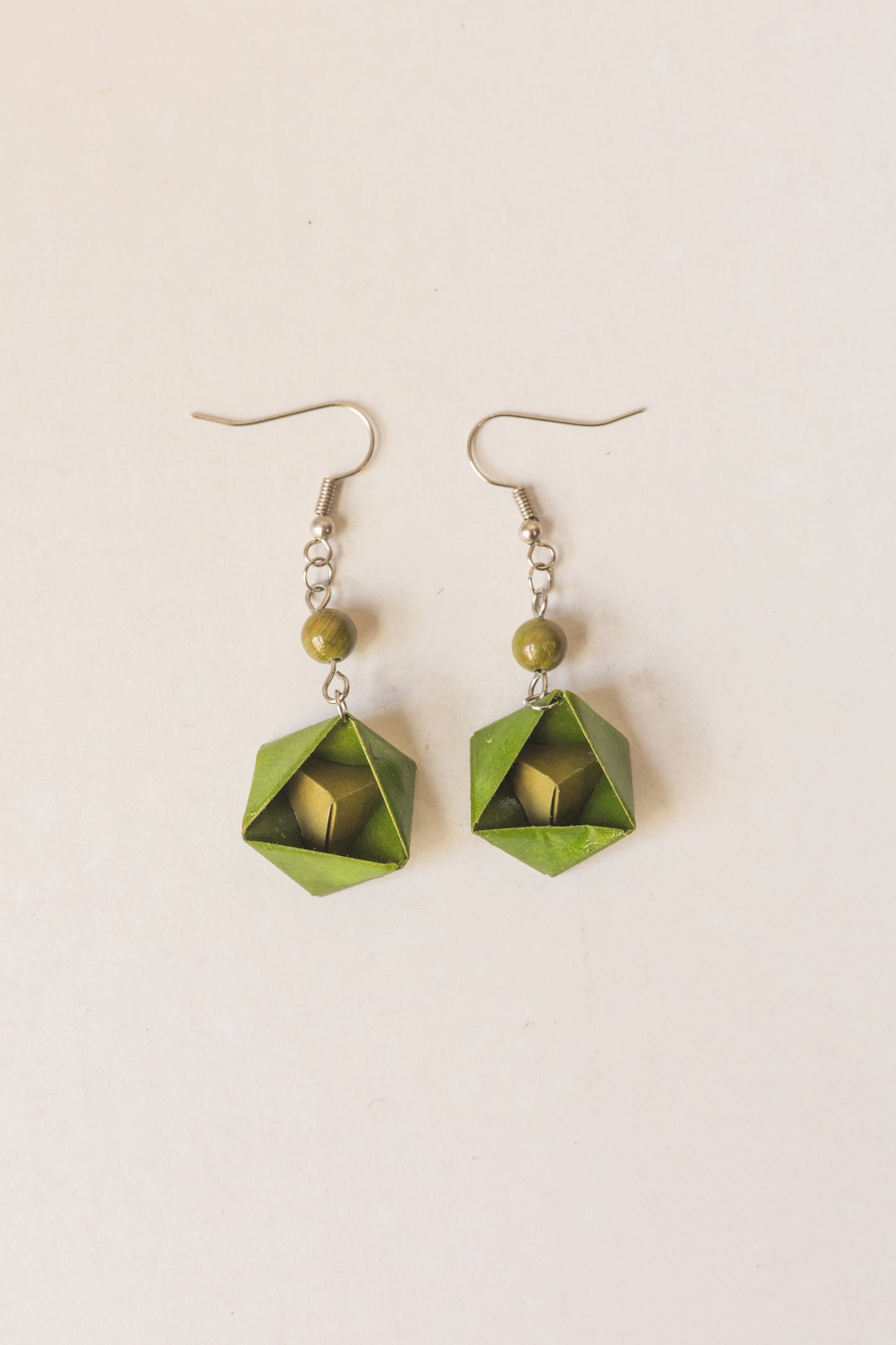 Pyramid Origami Earrings
