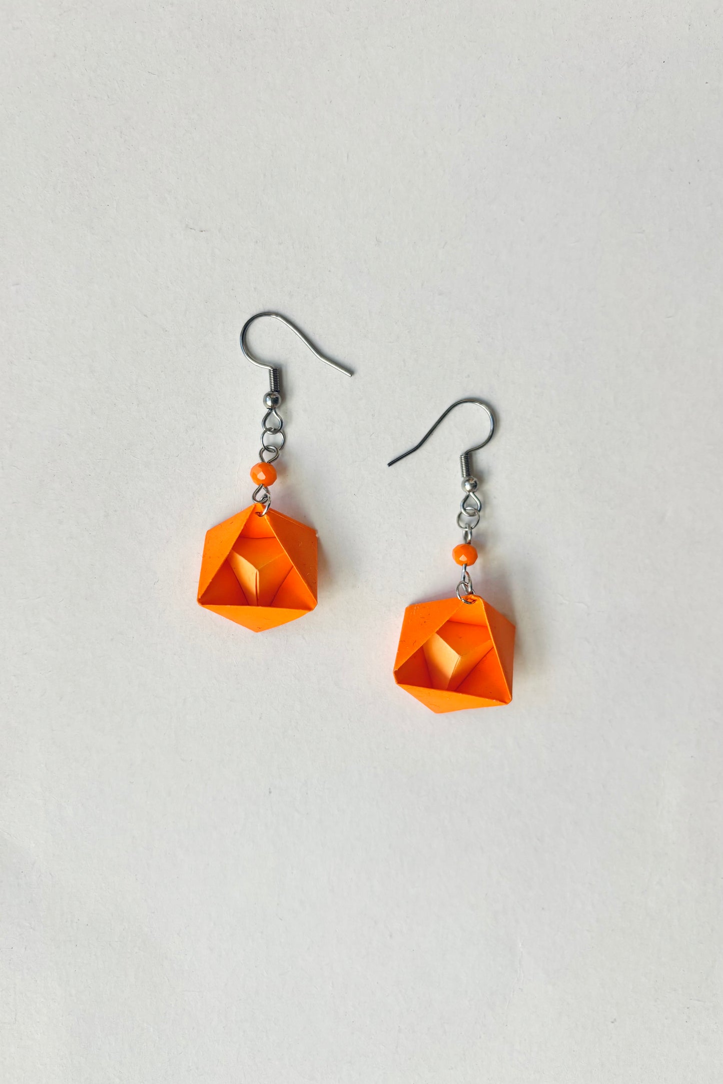 Pyramid Origami Earrings